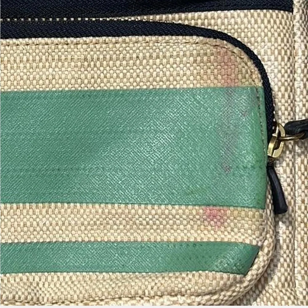 Fossil‎ Green and Tan Crossbody Bag
